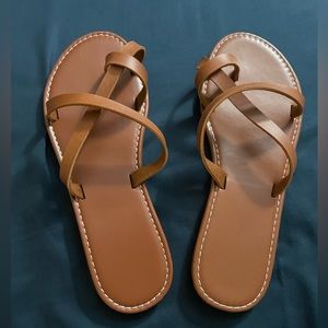 🚨Brand New Brown Sandals 🎉 Sz 37 - 6.5 🛍️